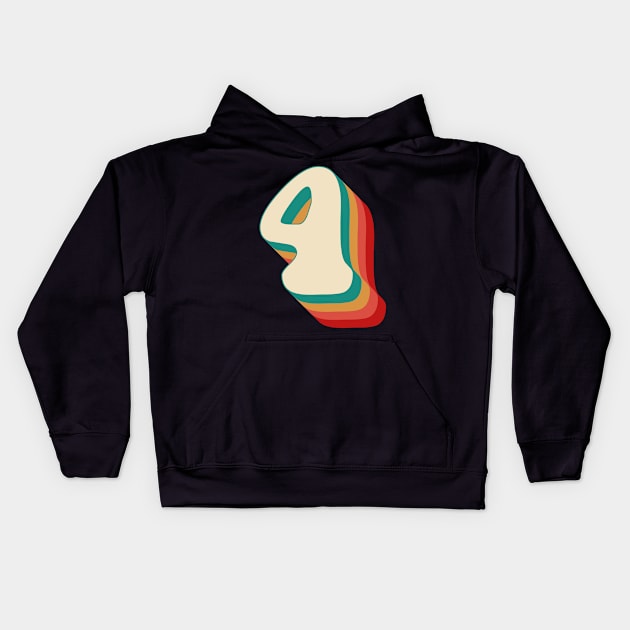 Number 4 Kids Hoodie by n23tees